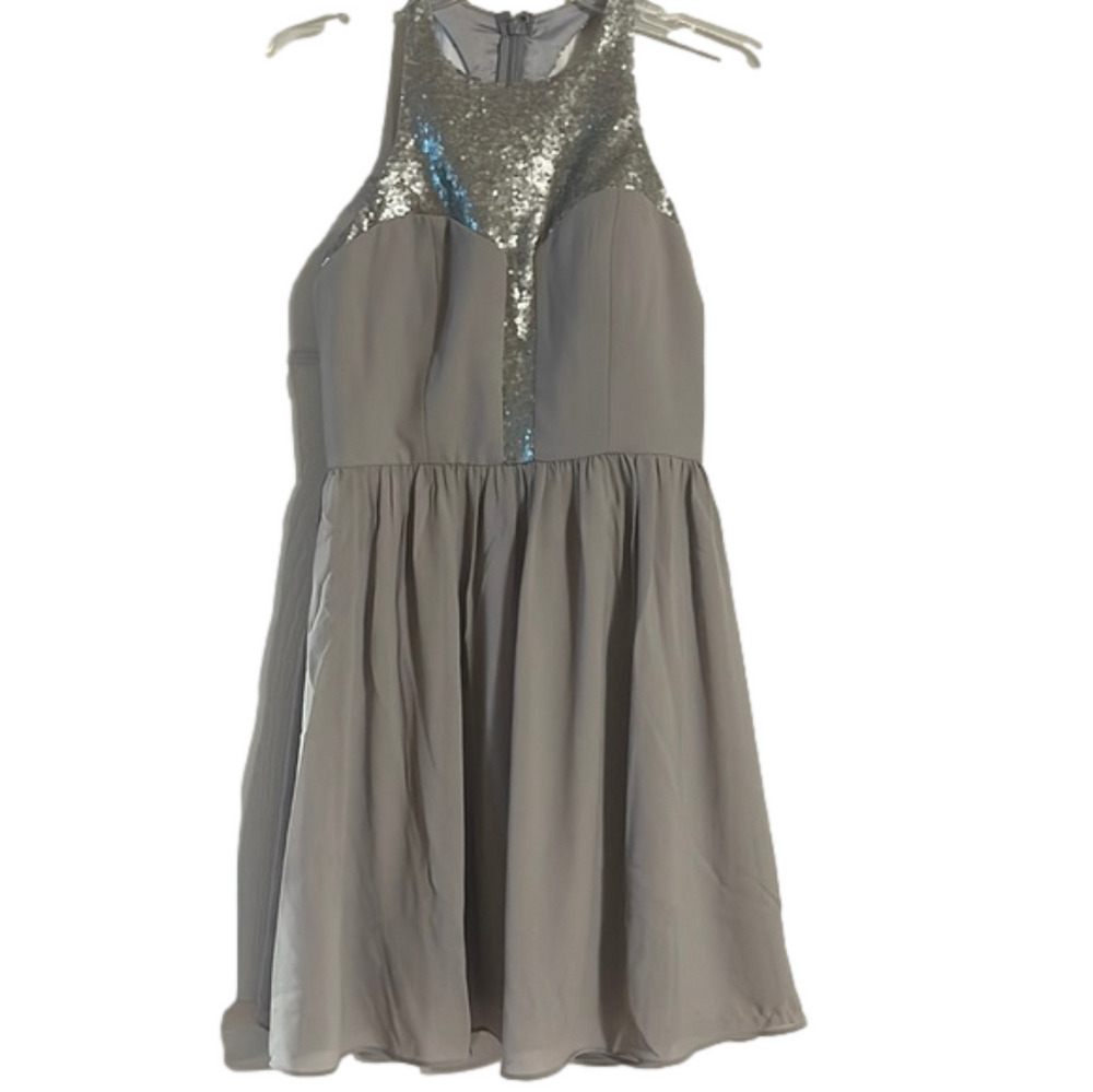 NWT gorgeous gray dress S